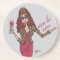 Viva La Vino Leopard Queen Sandstone Coaster