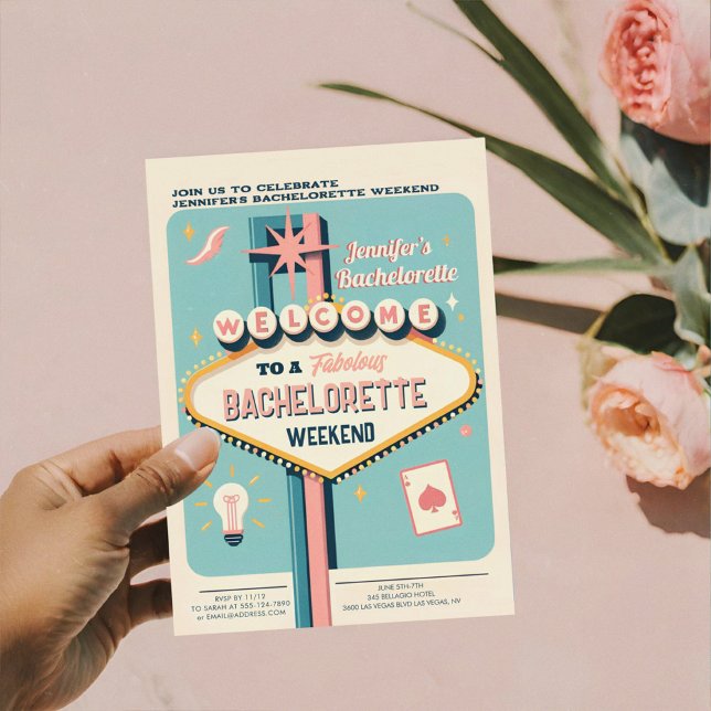 Viva Las Vegas Bachelorette Weekend  Invitation (Creator Uploaded)