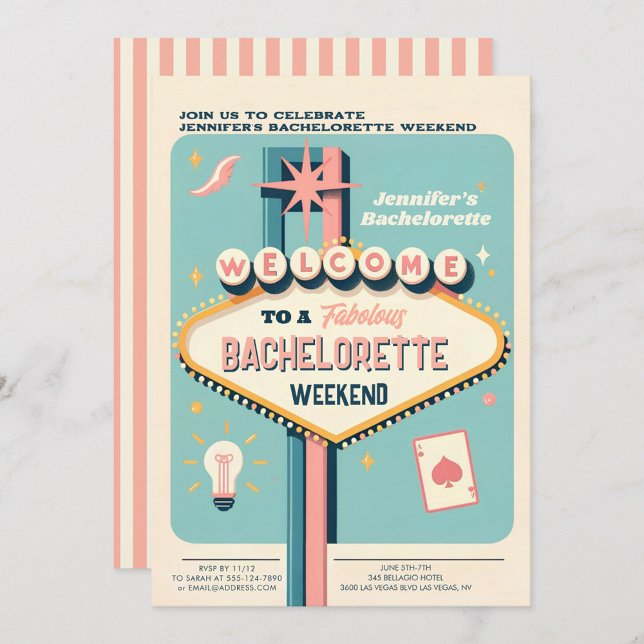 Viva Las Vegas Bachelorette Weekend  Invitation (Creator Uploaded)