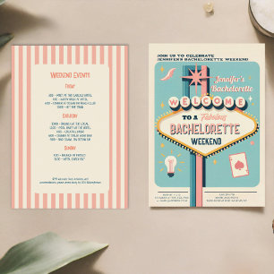 Viva Las Vegas Bachelorette Weekend  Invitation