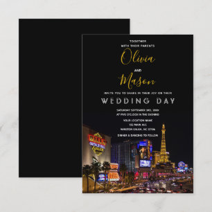 Viva Las Vegas Destination Mariage Invitation