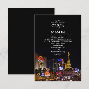 Viva Las Vegas Destination Mariage Invitation