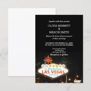 Viva Las Vegas Destination Wedding Invitation