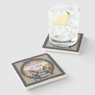 Viva Las Vegas Gaming Stone Coaster