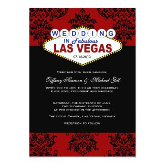 Viva Las Vegas Wedding Invitation