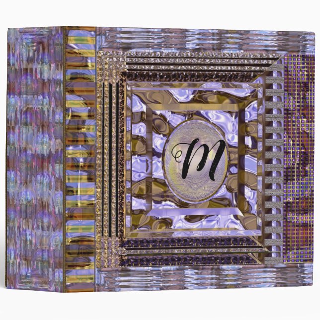 Viva Lorette Beautiful Monogram Binder (Front/Spine)