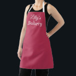 Viva Magenta Business Apron<br><div class="desc">This easy to personalize magenta coloured apron,  is perfect for a food related business,  such as a catering company,  bakery or restaurant.</div>