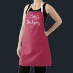 Viva Magenta Business Apron<br><div class="desc">This easy to personalize magenta coloured apron,  is perfect for a food related business,  such as a catering company,  bakery or restaurant.</div>