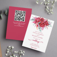 Viva magenta crimson burgundy flowers eucalyptus