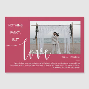 Viva Magenta Modern Minimal Script Magnet photo