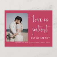 Viva Magenta Modern Minimal Script Photo Elopement