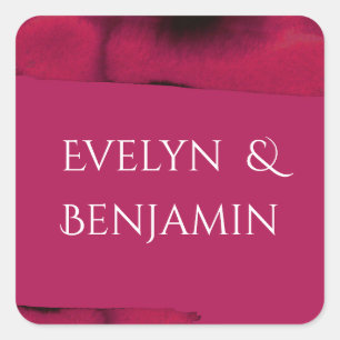  Viva Magenta Modern  Square Sticker