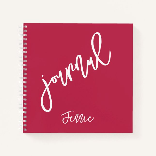 Viva Magenta Personalized Notebook (Front)