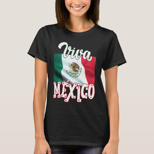 Viva Mexica 16th September Independence Day Mexica T-Shirt (Front)