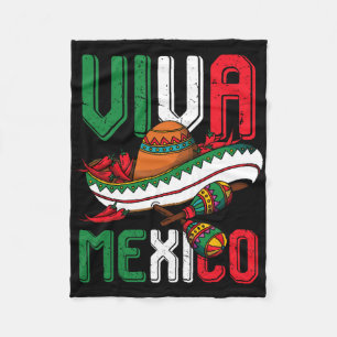 Viva Mexico Cinco De Mayo Fleece Blanket