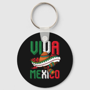 Viva Mexico Cinco De Mayo Keychain
