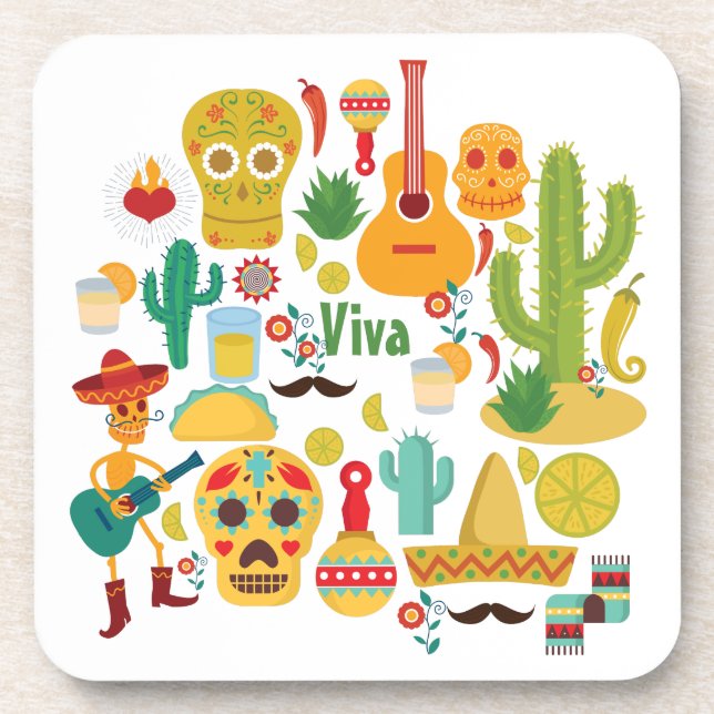 viva mexico coaster (Front)