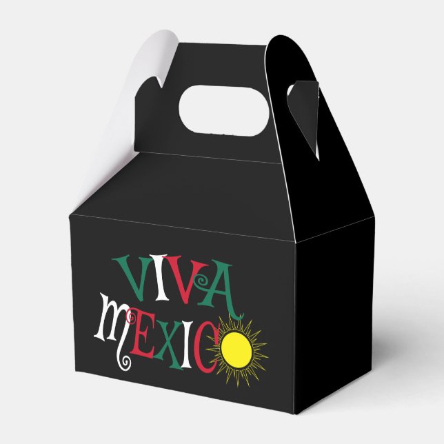 Viva Mexico Favor Box (Back Side)