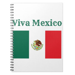 Viva Mexico Flag Notebook