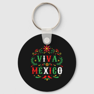 Viva Mexico For Mexican Independence Day And Cinco Keychain