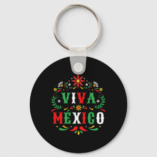 Viva Mexico For Mexican Independence Day And Cinco Keychain