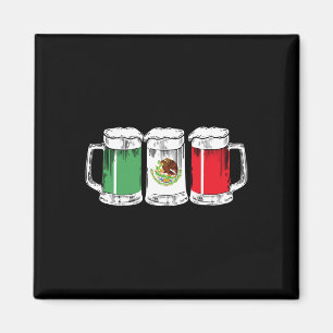 Viva Mexico Funny Beer Mexican Flag Cinco De Mayo Magnet
