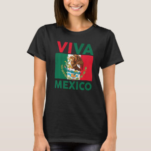 Viva Mexico Hispanic Mexican Flag Pride Women Kids T-Shirt