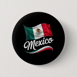 Viva Mexico Independence Day Mexican Flag Hispanic 2 Inch Round Button
