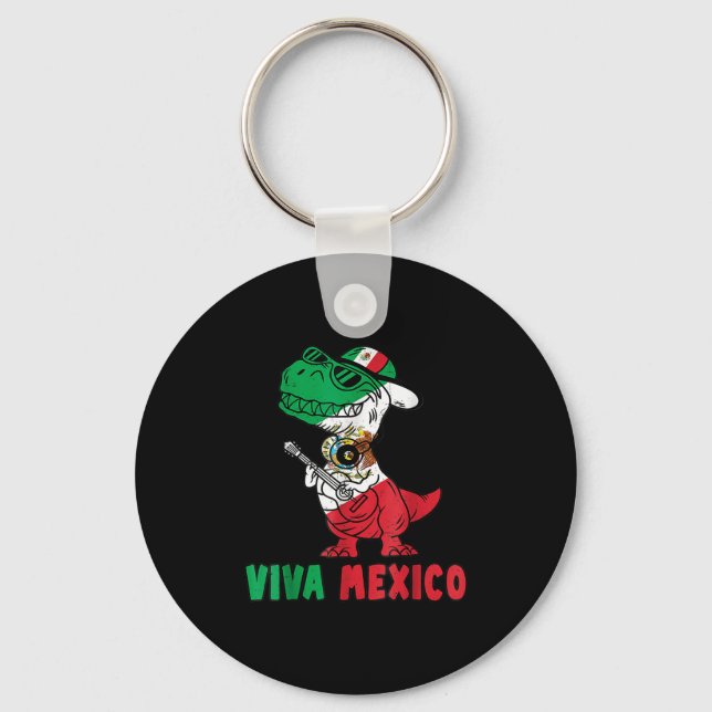 Viva Mexico Kids Independence Day Funny Dance Mexi Keychain (Front)
