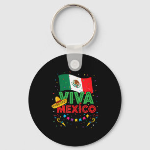 Viva mexico kids mexican flag cinco de mayo keychain
