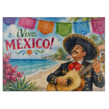 Viva Mexico Mariachi guitar beach souvenir
