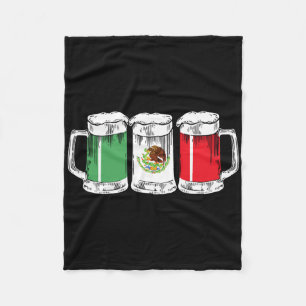 Viva Mexico Mexican Fiesta Cinco De Mayo  Fleece Blanket