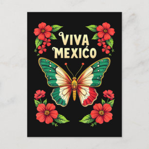 Viva Mexico Mexican Independence Day Holiday Postcard