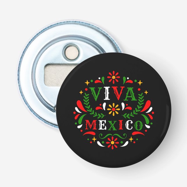 Viva Mexico Mexican independence day - I Love Mexi Bottle Opener (Front)