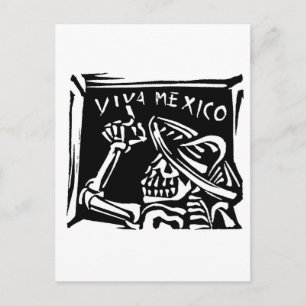 Viva Mexico- Mexico's "Day of the Dead" Postcard