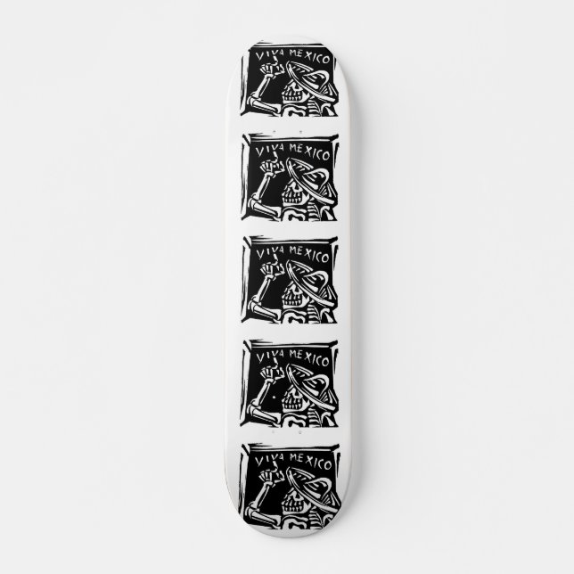 Viva Mexico- Mexico's "Day of the Dead" Skateboard (Front)