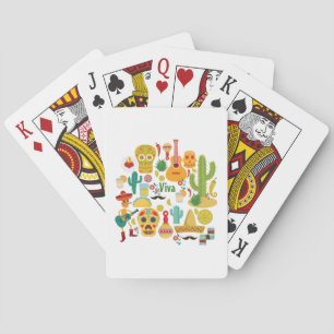 viva mexico playing cards