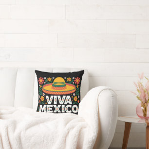 Viva Mexico Throw Pillow