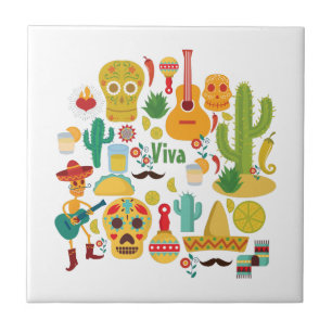 viva mexico tile