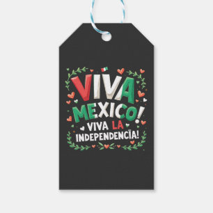 Viva Mexico Viva la Independencia Independece Day  Gift Tags