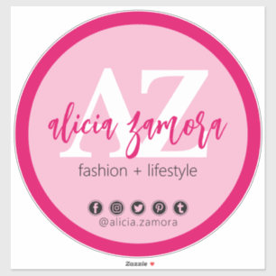 Viva Modern Magenta Social Media Influencer Custom