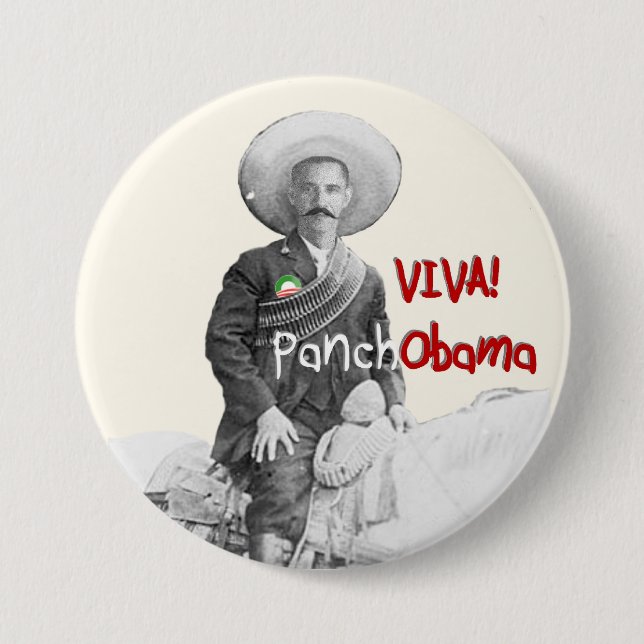 Viva PanchObama 3 Inch Round Button (Front)