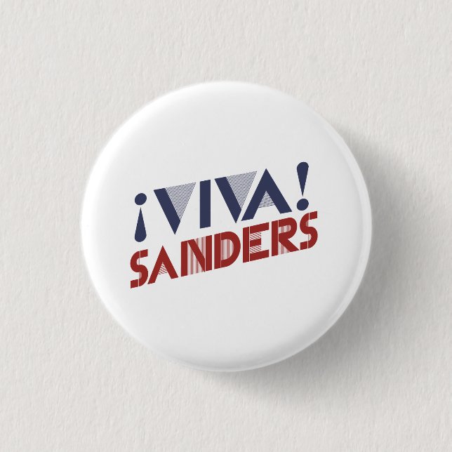 Viva Sanders 2016 1 Inch Round Button (Front)