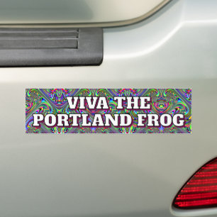 Viva The Portland Frog Bumper Sticker