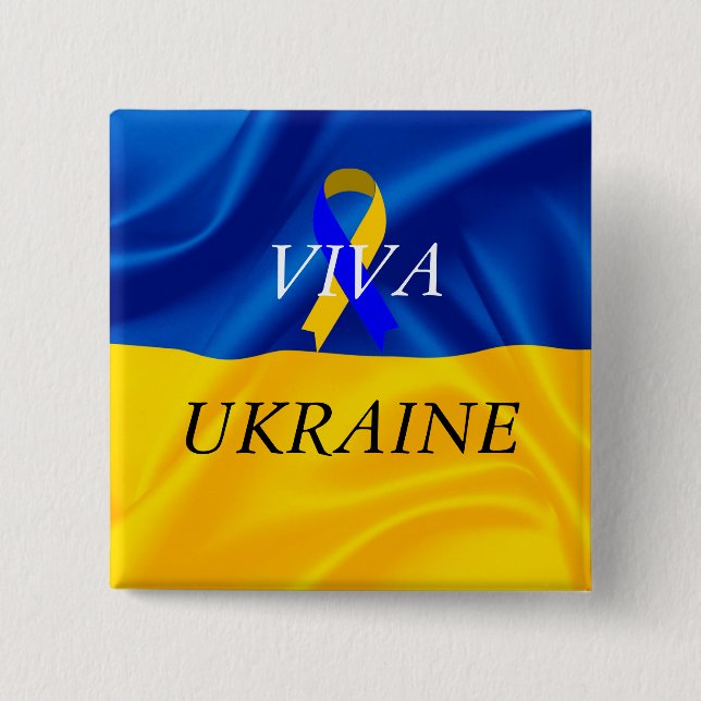 VIVA UKRAINE  BUTTON (Front)