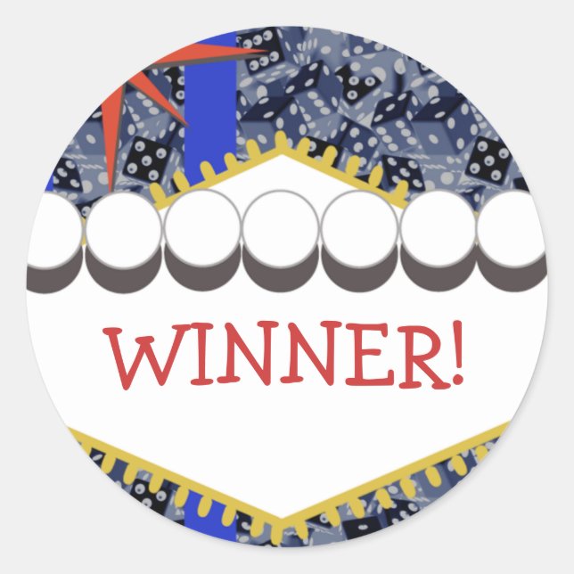 Viva Vegas! Classic Round Sticker (Front)