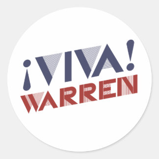 VIVA WARREN - 2016.png Classic Round Sticker