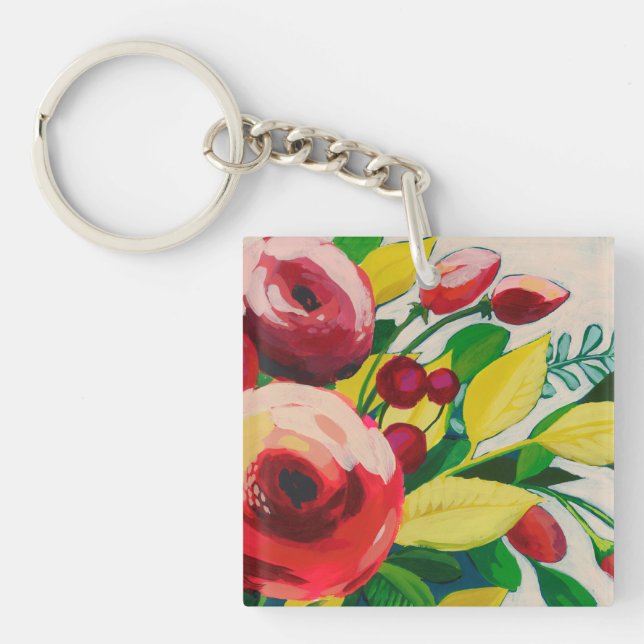 Vivacious Blooms Keychain (Front)