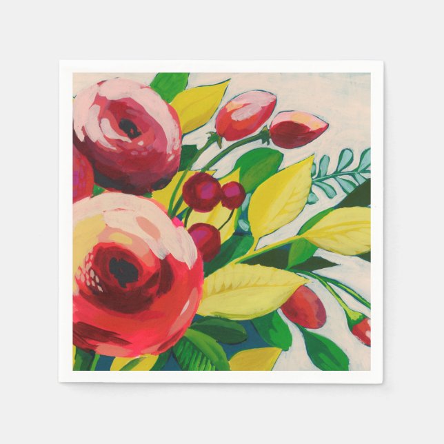 Vivacious Blooms Napkin (Front)