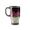 Vivacious Dark Pink Ribbon Leopard Print With Name